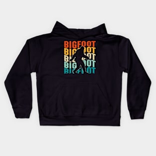 Retro Bigfoot Kids Hoodie